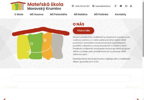 Mateřská škola, Moravský Krumlov, Husova 299, okres Znojmo, příspěvková organizace nabízí práci na pozici Asistent/ka  pedagoga  (zkrácený úvazek) v obci Moravský Krumlov