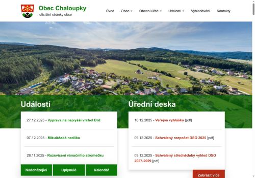 Zobrazit webové stránky Obecní úřad Chaloupky