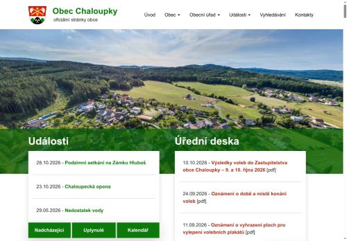 Zobrazit webové stránky Obecní úřad Chaloupky
