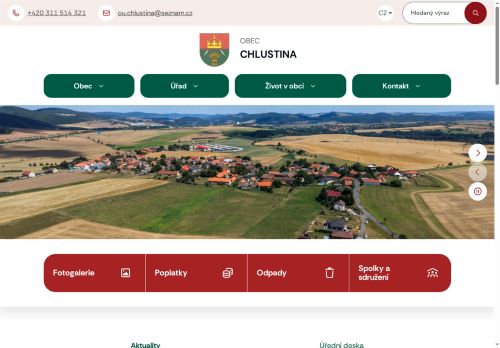 Zobrazit webové stránky Obecní úřad Chlustina