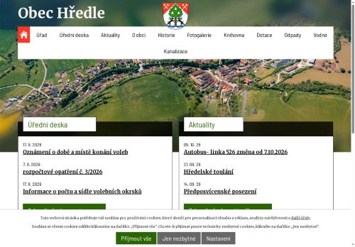 Zobrazit webové stránky Obecní úřad Hředle