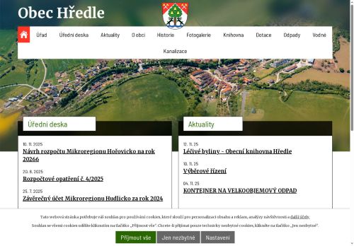 Zobrazit webové stránky Obecní úřad Hředle
