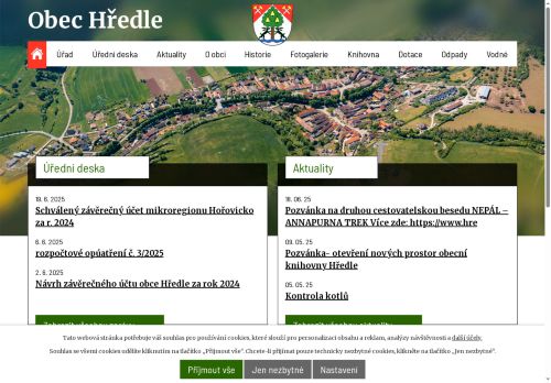 Zobrazit webové stránky Obecní úřad Hředle