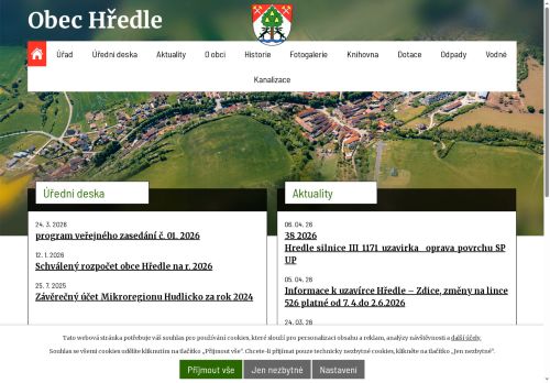 Zobrazit webové stránky Obecní úřad Hředle