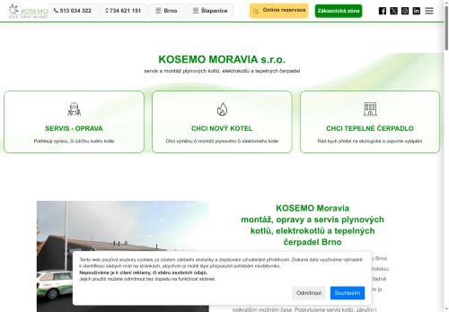 Zobrazit webové stránky Kosemo Moravia