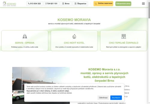 Zobrazit webové stránky Kosemo Moravia