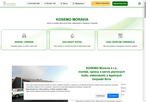 Zobrazit webové stránky Kosemo Moravia