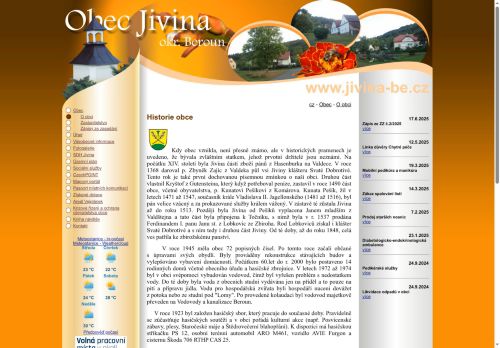 Zobrazit webové stránky Obecní úřad Jivina