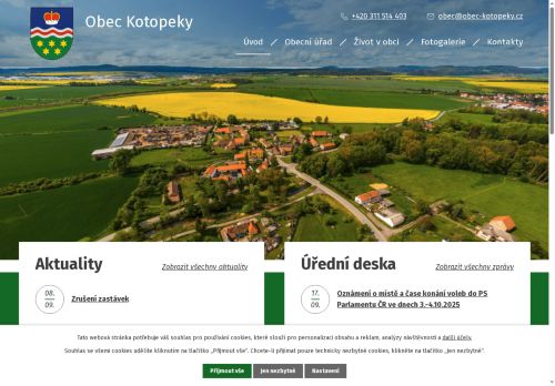 Zobrazit webové stránky Obecní úřad Kotopeky