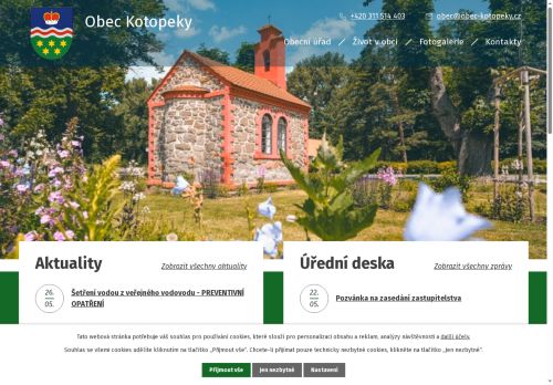 Zobrazit webové stránky Obecní úřad Kotopeky