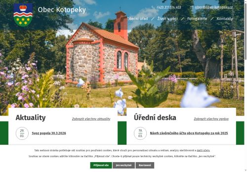 Zobrazit webové stránky Obecní úřad Kotopeky