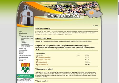 Zobrazit webové stránky Obecní úřad Březová