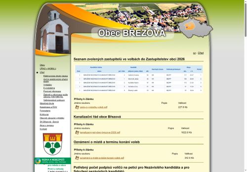 Zobrazit webové stránky Obecní úřad Březová