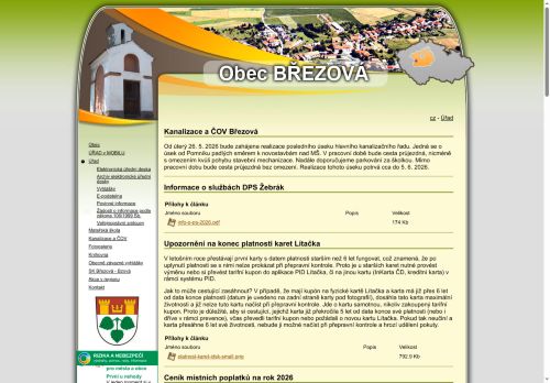 Zobrazit webové stránky Obecní úřad Březová