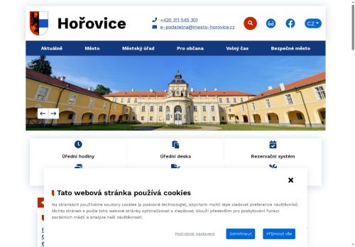 Zobrazit webové stránky Městský úřad Hořovice