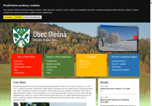 Zobrazit webové stránky Obecní úřad Olešná