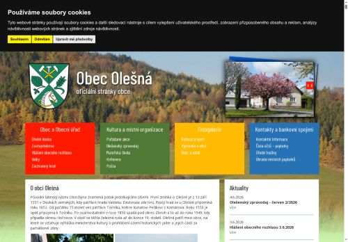 Zobrazit webové stránky Obecní úřad Olešná