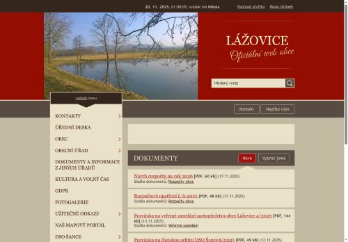 Zobrazit webové stránky Obecní úřad Lážovice