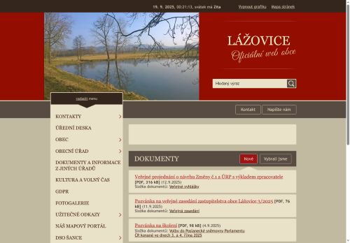 Zobrazit webové stránky Obecní úřad Lážovice