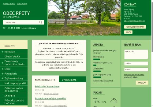 Zobrazit webové stránky Obecní úřad Rpety