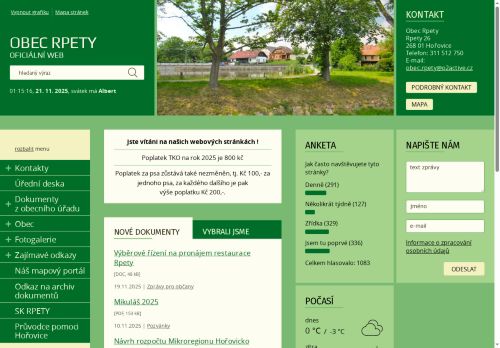 Zobrazit webové stránky Obecní úřad Rpety