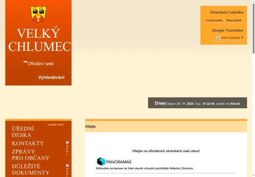 Zobrazit webové stránky Obecní úřad Velký Chlumec