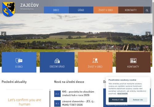 Zobrazit webové stránky Obecní úřad Zaječov