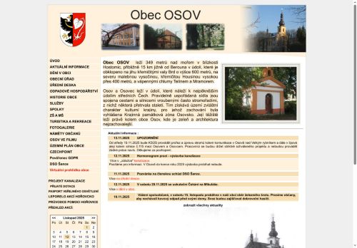 Zobrazit webové stránky Obecní úřad Osov