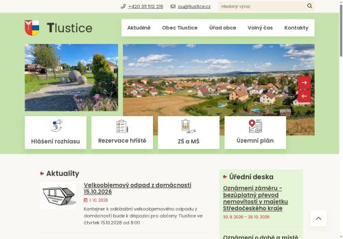 Zobrazit webové stránky Obecní úřad Tlustice