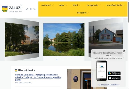 Zobrazit webové stránky Obecní úřad Záluží