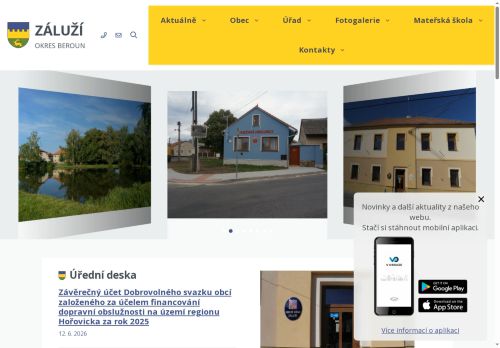 Zobrazit webové stránky Obecní úřad Záluží
