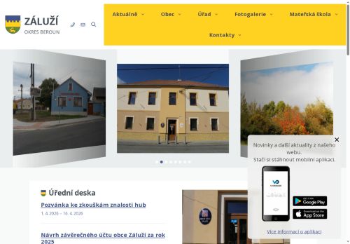 Zobrazit webové stránky Obecní úřad Záluží