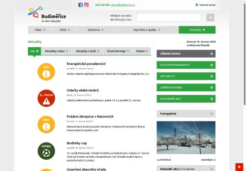 Zobrazit webové stránky Obecní úřad Budiměřice