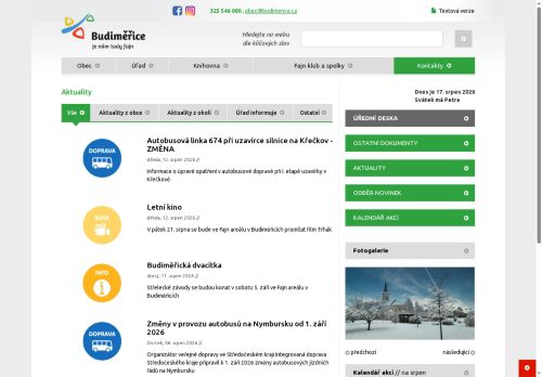 Zobrazit webové stránky Obecní úřad Budiměřice