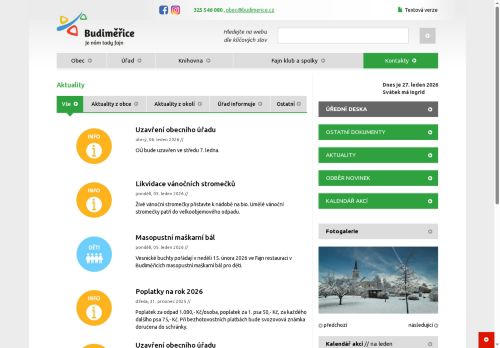 Zobrazit webové stránky Obecní úřad Budiměřice