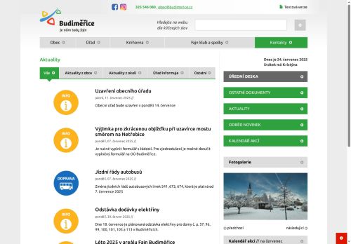 Zobrazit webové stránky Obecní úřad Budiměřice