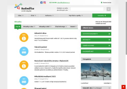 Zobrazit webové stránky Obecní úřad Budiměřice