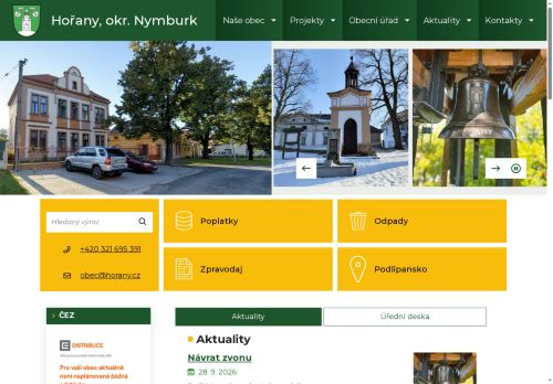 Zobrazit webové stránky Obecní úřad Hořany