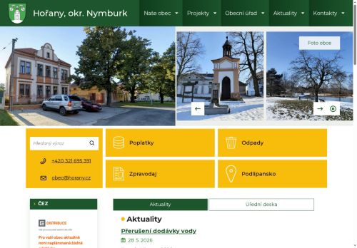 Zobrazit webové stránky Obecní úřad Hořany