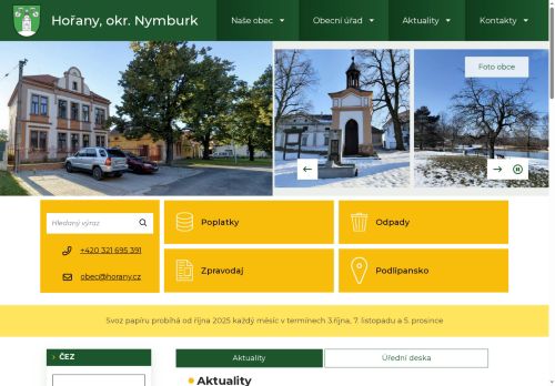 Zobrazit webové stránky Obecní úřad Hořany