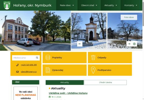 Zobrazit webové stránky Obecní úřad Hořany