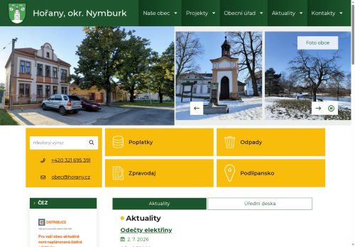 Zobrazit webové stránky Obecní úřad Hořany