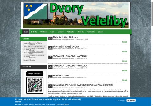 Zobrazit webové stránky Obecní úřad Dvory