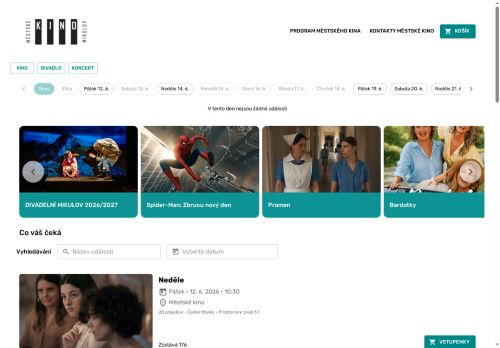 Zobrazit webové stránky Městské kino Mikulov