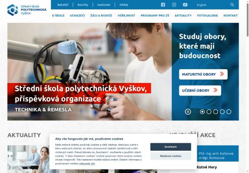 Zobrazit webové stránky Střední odborná škola a Střední odborné učiliště