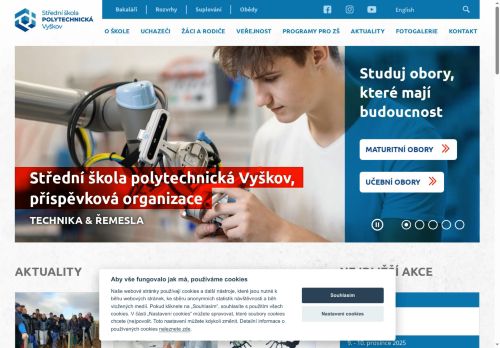 Střední škola polytechnická Vyškov, příspěvková organizace nabízí práci na pozici Učitel/ka odborného výcviku v oboru Operátor skladování - zástup za nemoc v obci Vyškov