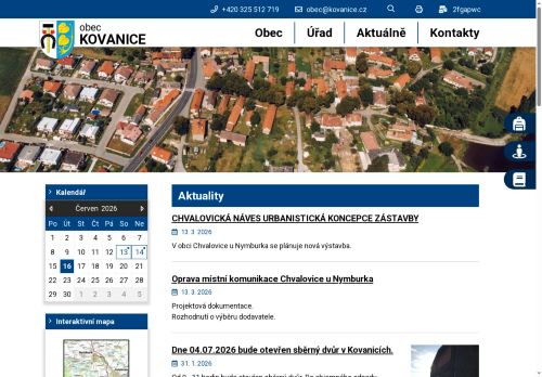 Zobrazit webové stránky Obecní řad Kovanice
