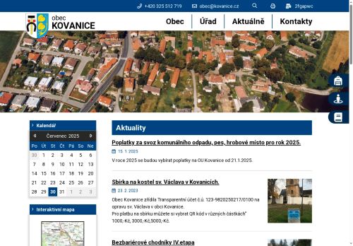 Zobrazit webové stránky Obecní řad Kovanice