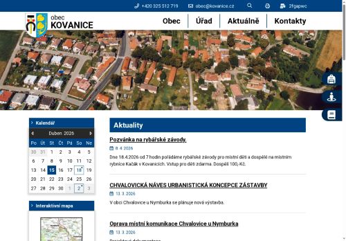 Zobrazit webové stránky Obecní řad Kovanice