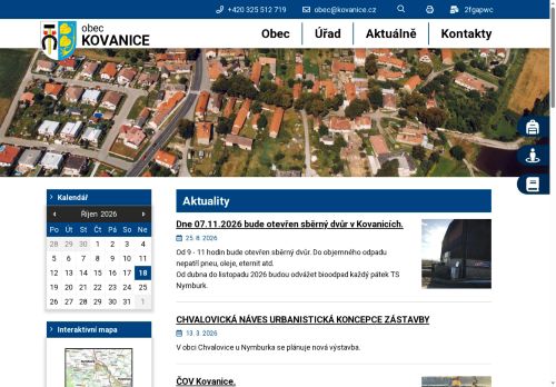 Zobrazit webové stránky Obecní řad Kovanice